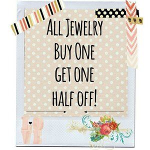 BOGO 50% Off All Jewelry